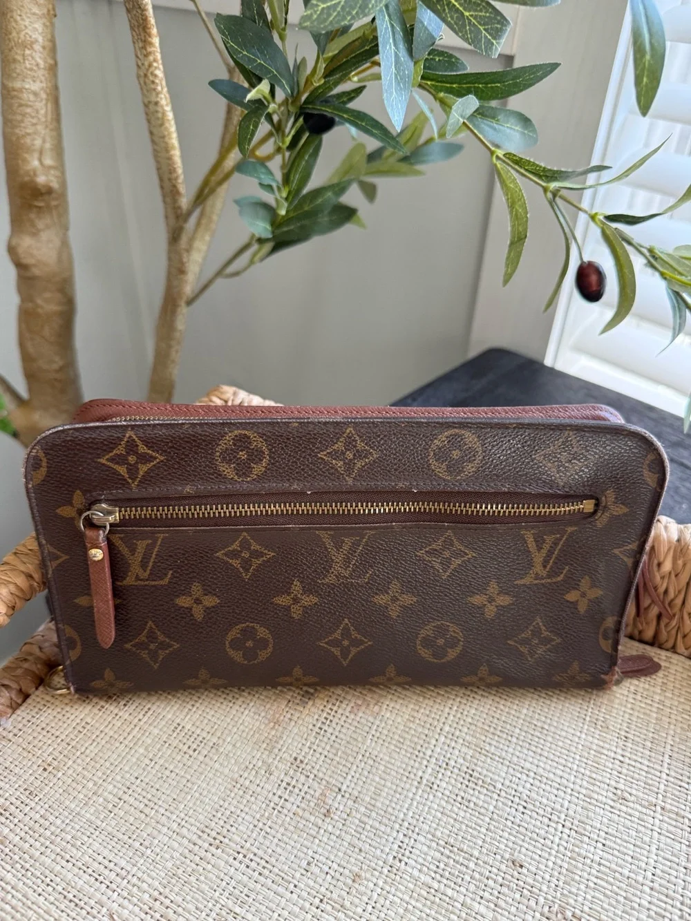 Louis Vuitton Brown Monogram Zip Around Wallet LV Insolite XL organizer wallet
